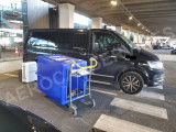 Aerocab Services à Roissy pour transporter un Bouvier Bernois avec sa très grande cage
